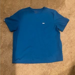 Men’s figs limited edition **Alps blue** scrubs set